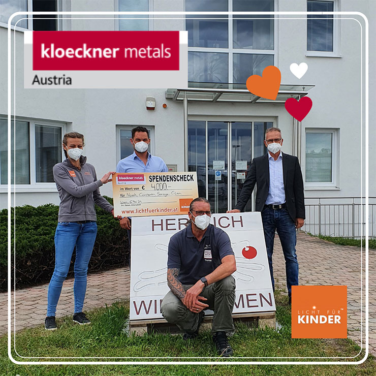 Kloeckner metals Austria & Licht für Kinder